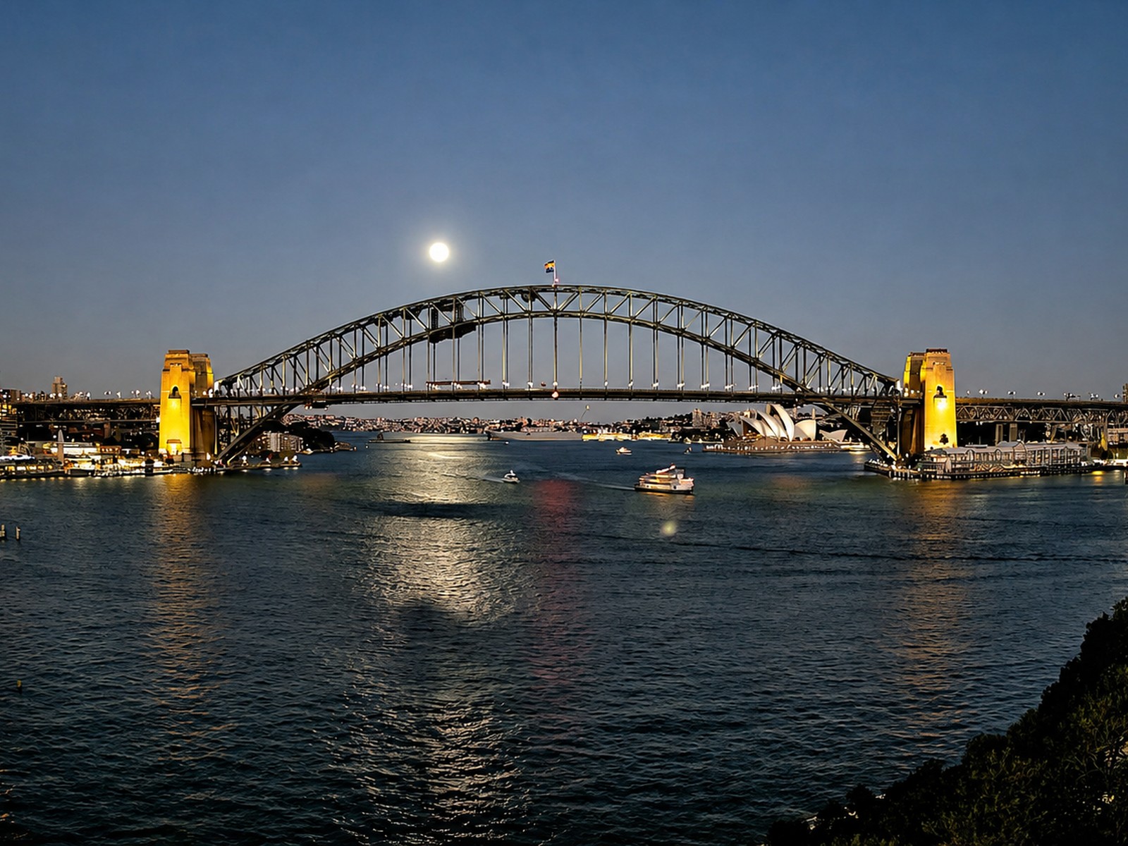 Live preview of your personalised Sydney Harbour keepsake